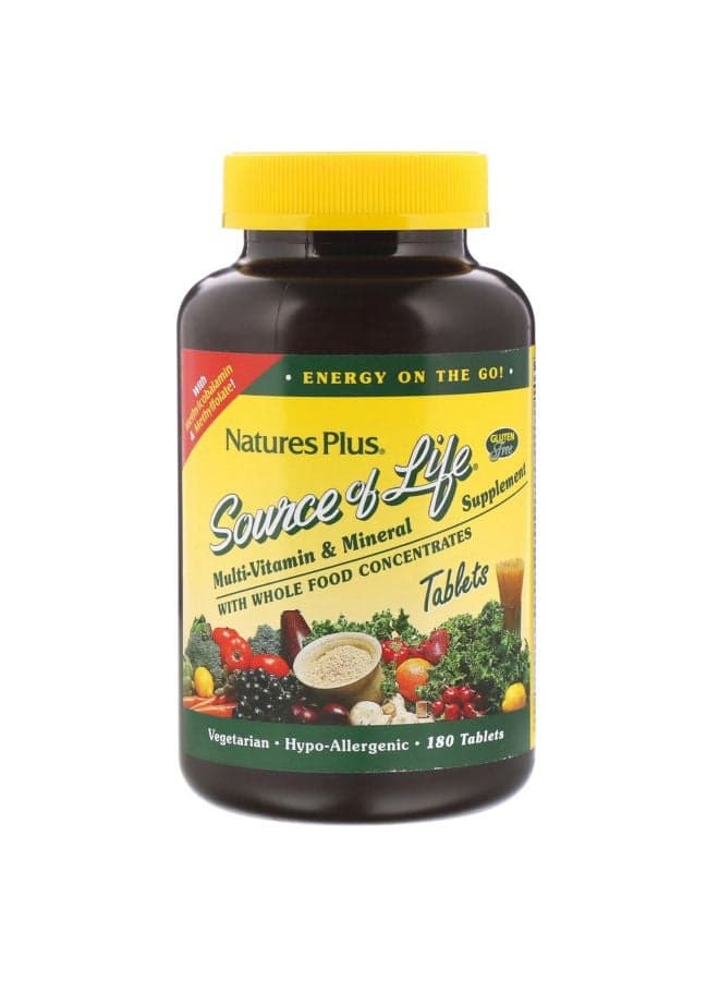 Source Of Life Multi-Vitamins And Mineral Supplements - 180 Tablets
