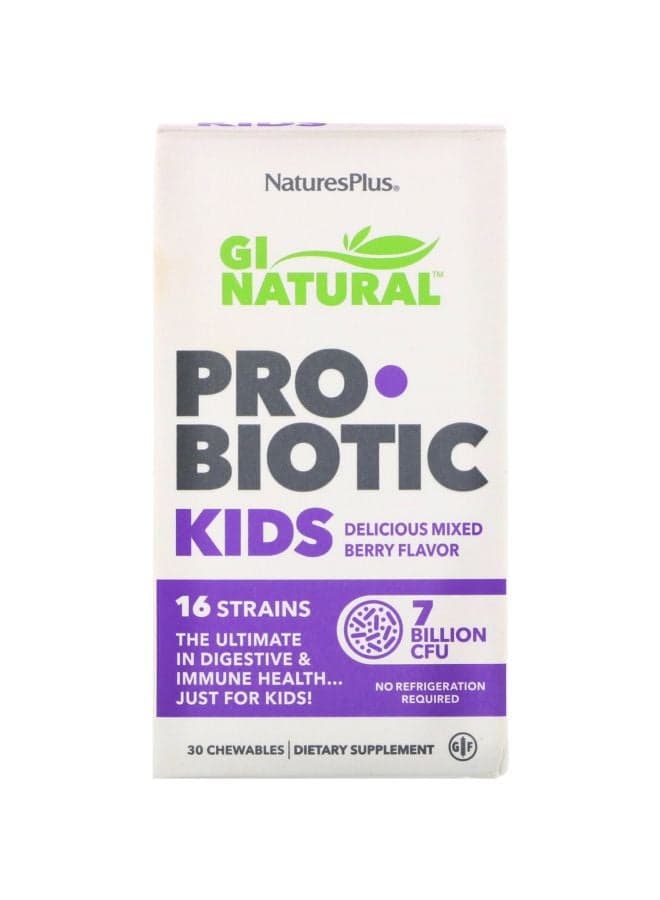 GI Natural Probiotic Kids - 30 Chewables