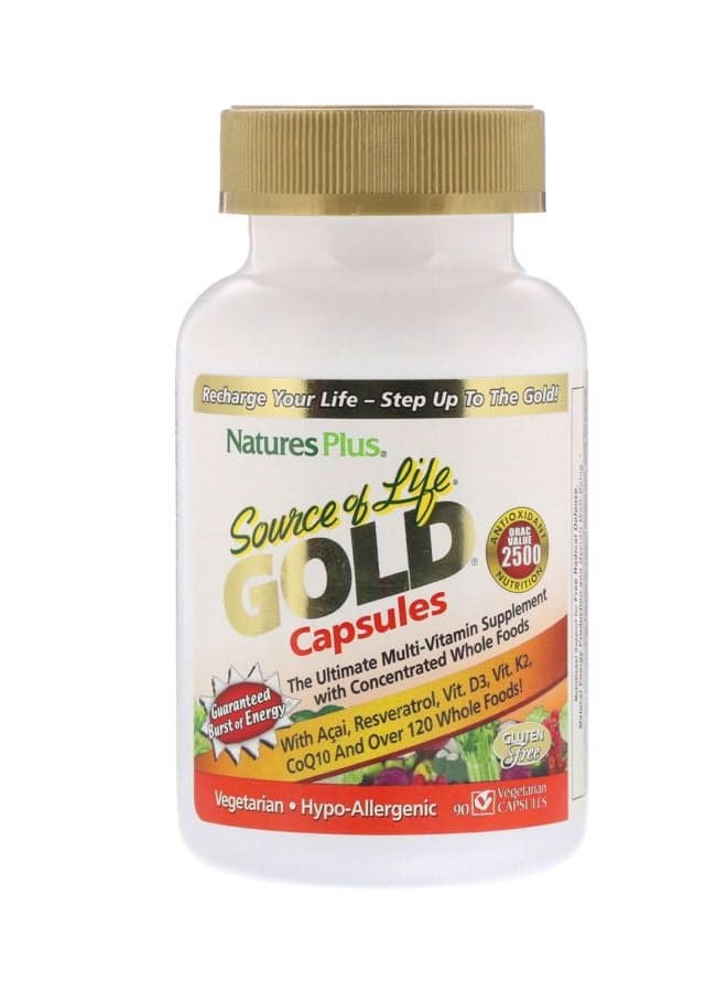 Source Of Life Gold Multi-Vitamin Supplement - 90 Vegetarian Capsules
