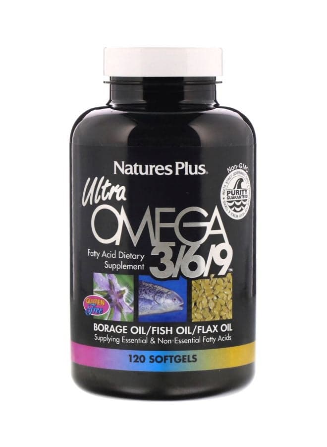 Ultra Omega 3/6/9 Dietary Supplement - 120 Softgels