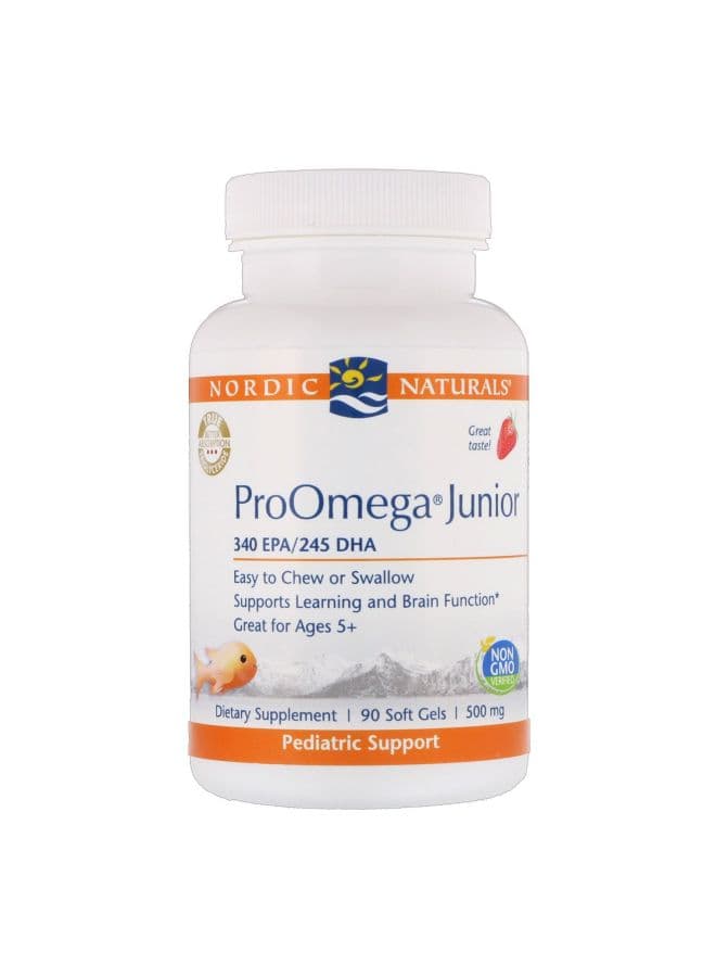 ProOmega Junior Dietary Supplement - 90 Soft Gels, Strawberry
