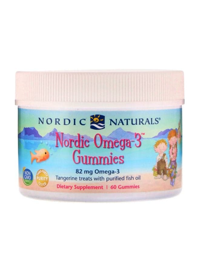 Nordic Omega-3 Gummies Dietary Supplement 82 mg - 60 Gummies