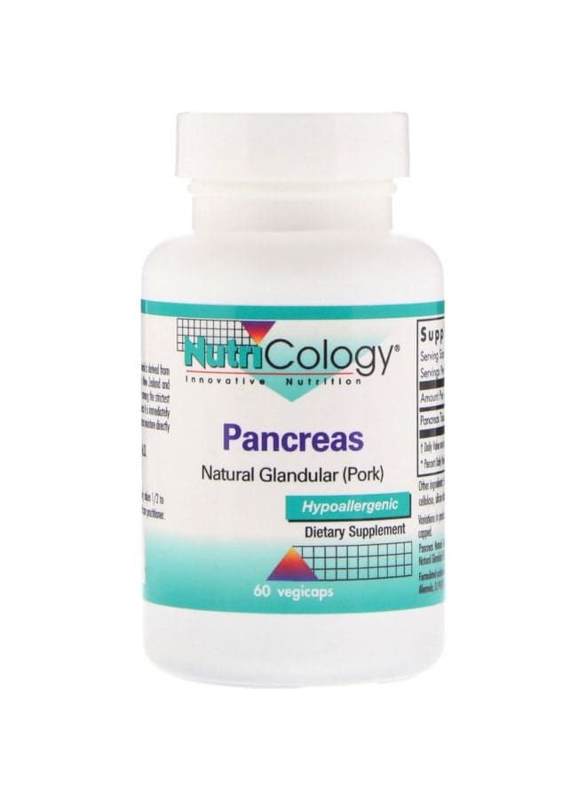 Pancreas Hypoallergenic Dietary Supplement - 60 Vegicaps