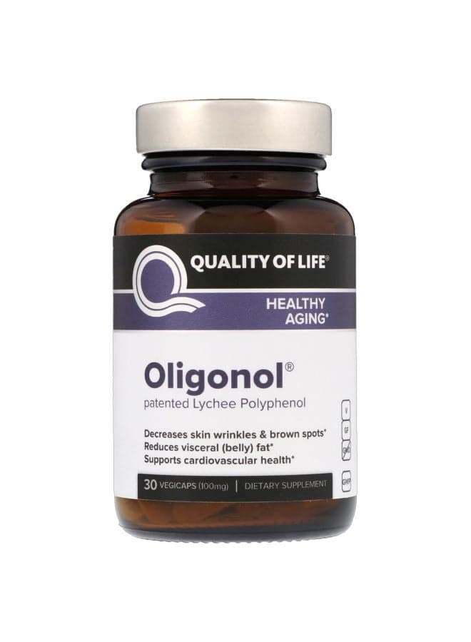 Oligonol 100mg Dietary Supplement - 30 Vegi Capsules