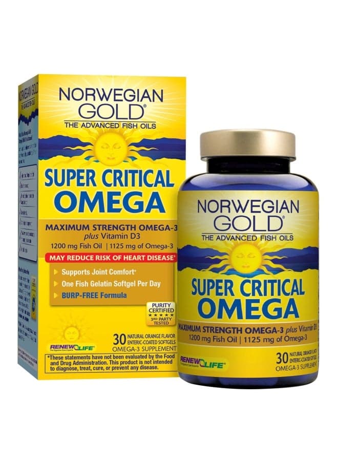 Super Critical Omega - 30 Enteric-Coated Softgels