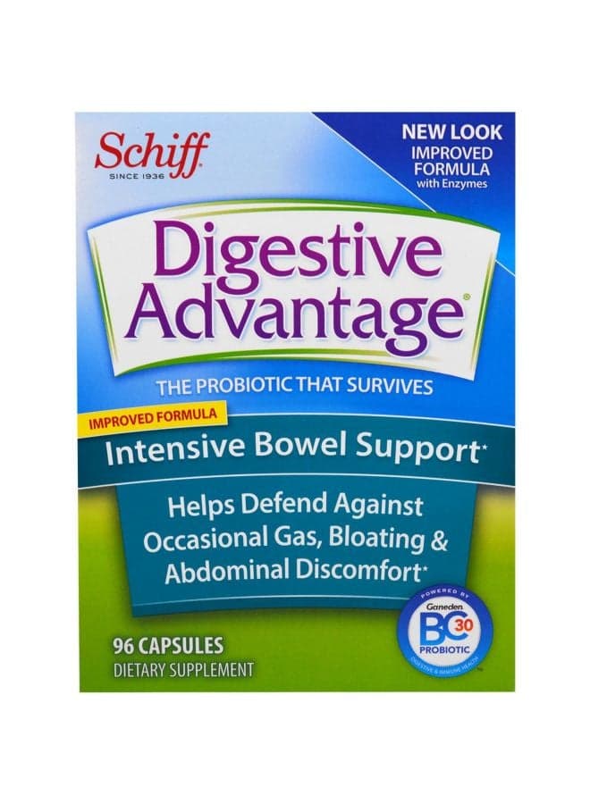 Digestive Advantage Intensive Bowel Support Dietary Supplement - 96 Capsules