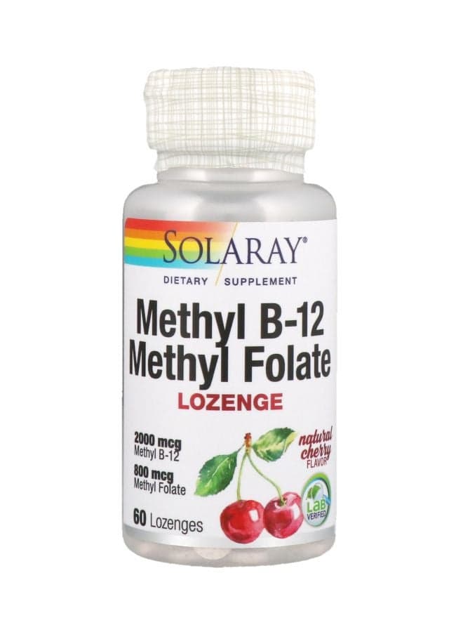 Methyl B-12 Methyl Folate Dietary Supplement - 60 Lozenges