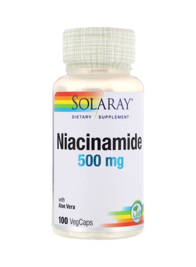 Niacinamide Dietary Supplement 500 mg - 100 Veg Capsules