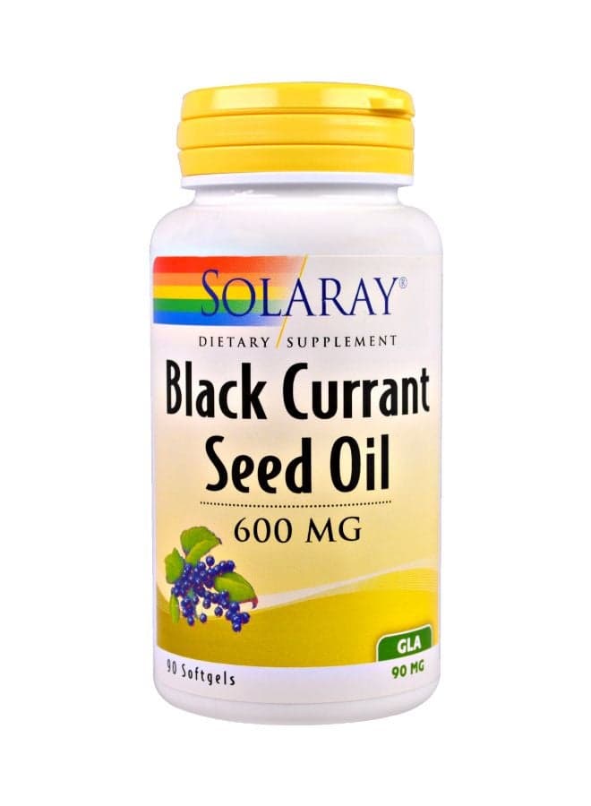 Black Currant Seed Oil Dietary Supplement 600mg - 90 Softgels