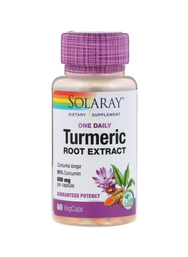 Turmeric Root Extract Guaranteed Potency - 60 Veg Caps