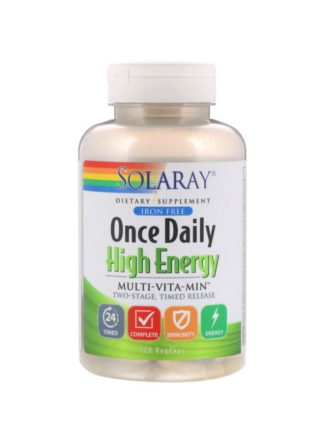 Once Daily High Energy Multi-Vitamin - 120 Vegcaps