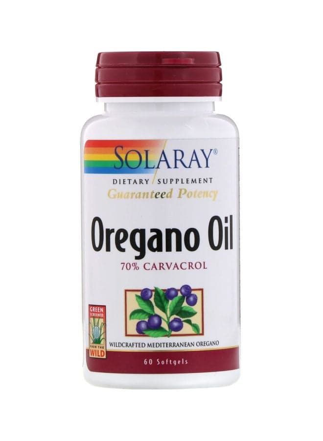 Oregano Oil Dietary Supplement - 60 Softgels