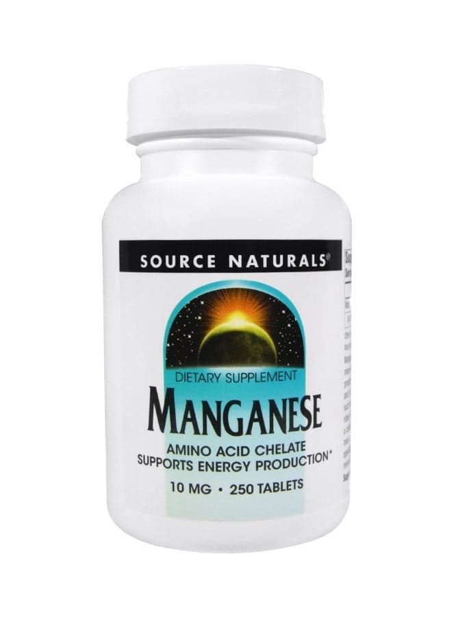 Manganese 10mg Dietary Supplement - 250 Tablets