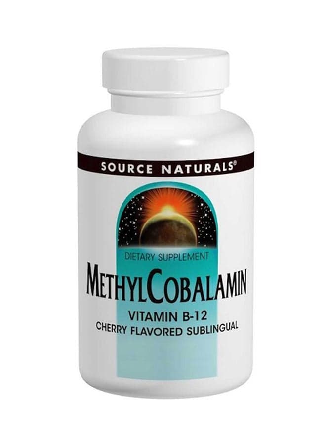 Methyl Cobalamin Vitamin B12 1 mg Dietary Supplement - 120 Lozenges - Cherry