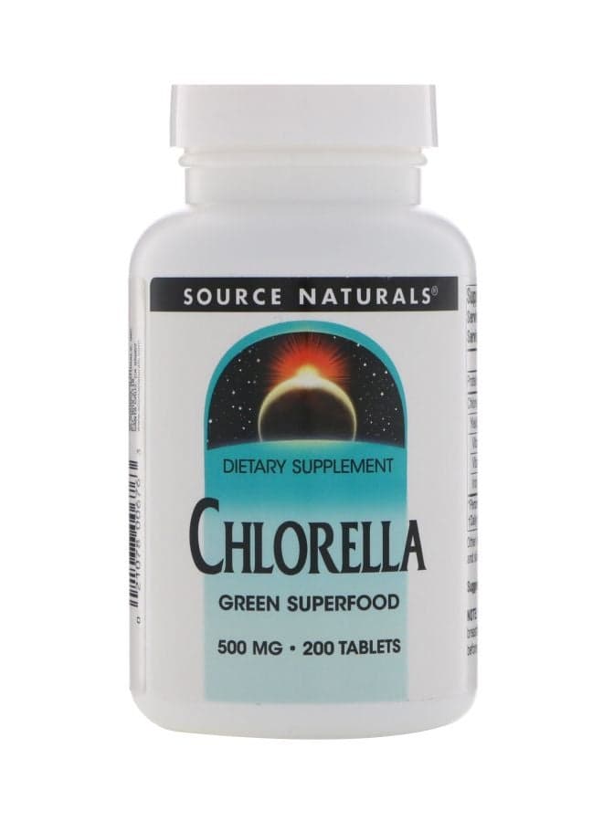 Chlorella 500mg Dietary Supplement- 200 Tablets