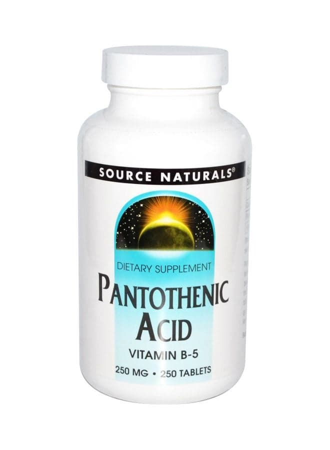 Pantothenic Acid 250 mg Dietary Supplement - 250 Tablets