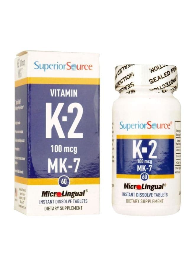 Vitamin K-2 100mcg - 60 Microlingual Tablet