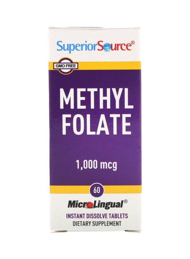 Methyl Folate Dietary Supplement 1000 mcg - 60 Tablets