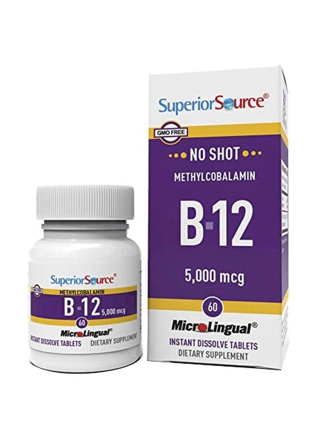 Methylcobalamin B12 5000 mcg - 60 MicroLingual Instant Dissolve Tablets