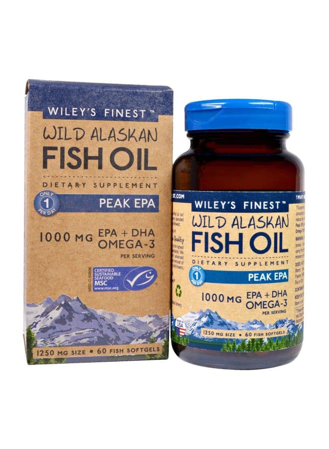 Wild Alaskan Fish Oil Dietary Supplemet 1250mg - 60 Softgels