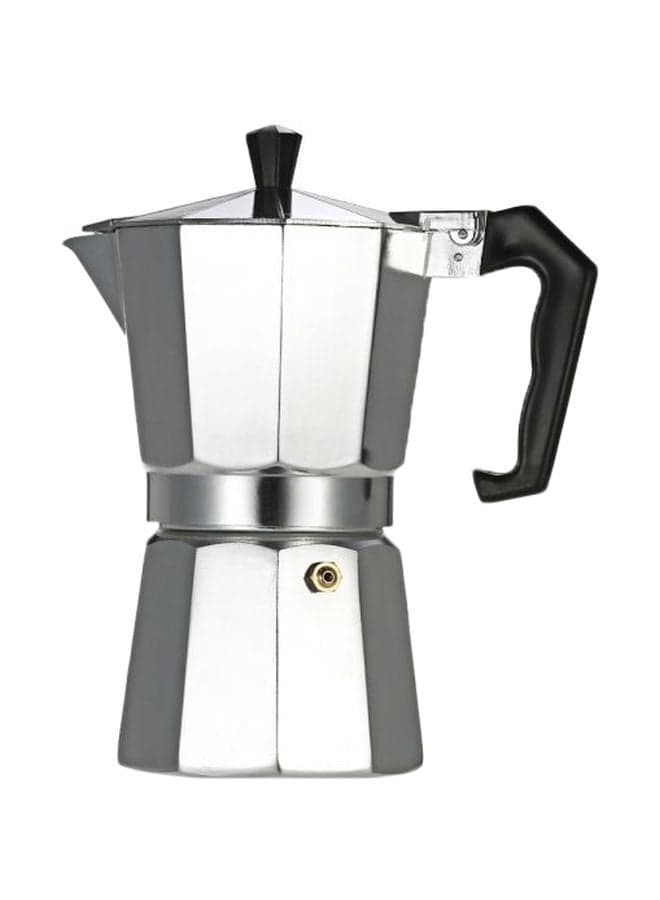 12 Cup Stove Top Espresso Coffee Maker Silver/Black 23x20.5x11.2cm