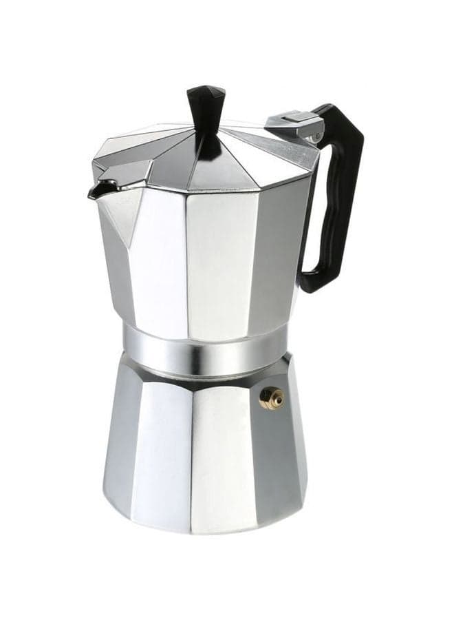 12 Cup Stove Top Espresso Coffee Maker Silver/Black 23x20.5x11.2cm