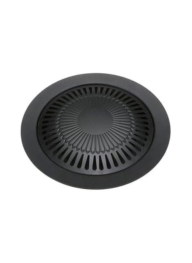 Smokeless Indoor Barbeque Grill Pan Black