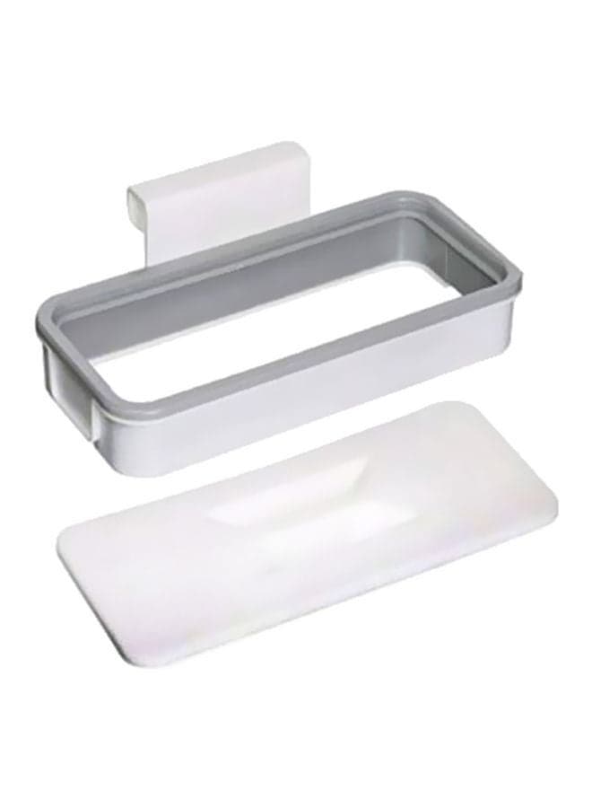 Hanging Trash Bag Holder White/Grey 24.3x3x10.2cm