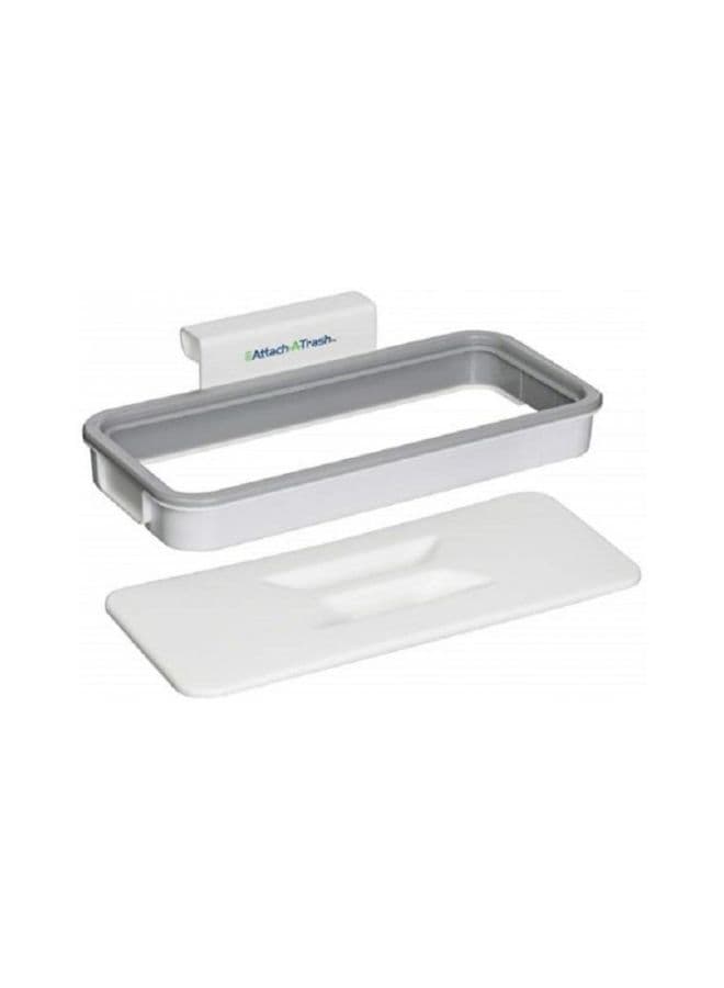 Hanging Trash Bag Holder Clear/Grey/White 5x2.4inch