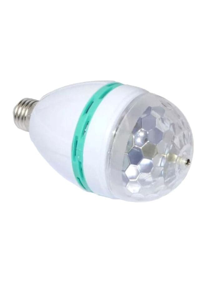 LED Mini Rotating Lamp White/Clear