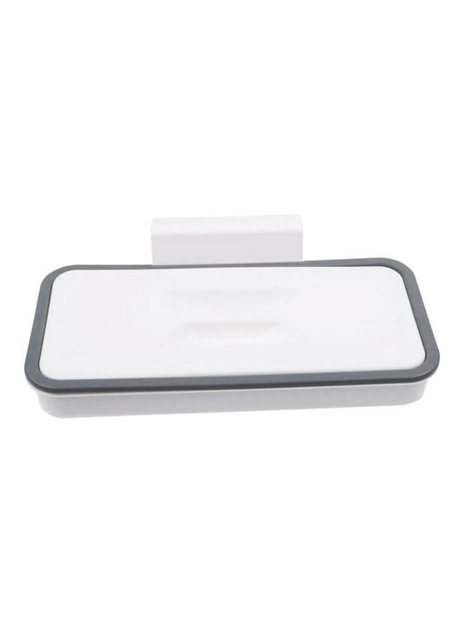 Hanging Garbage Bag Holder White/Grey 24x11x5.5cm