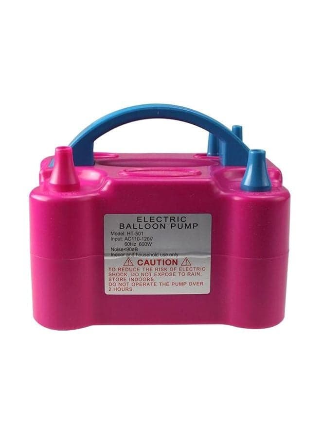 Electric Powered Balloon Pump Pink/Blue