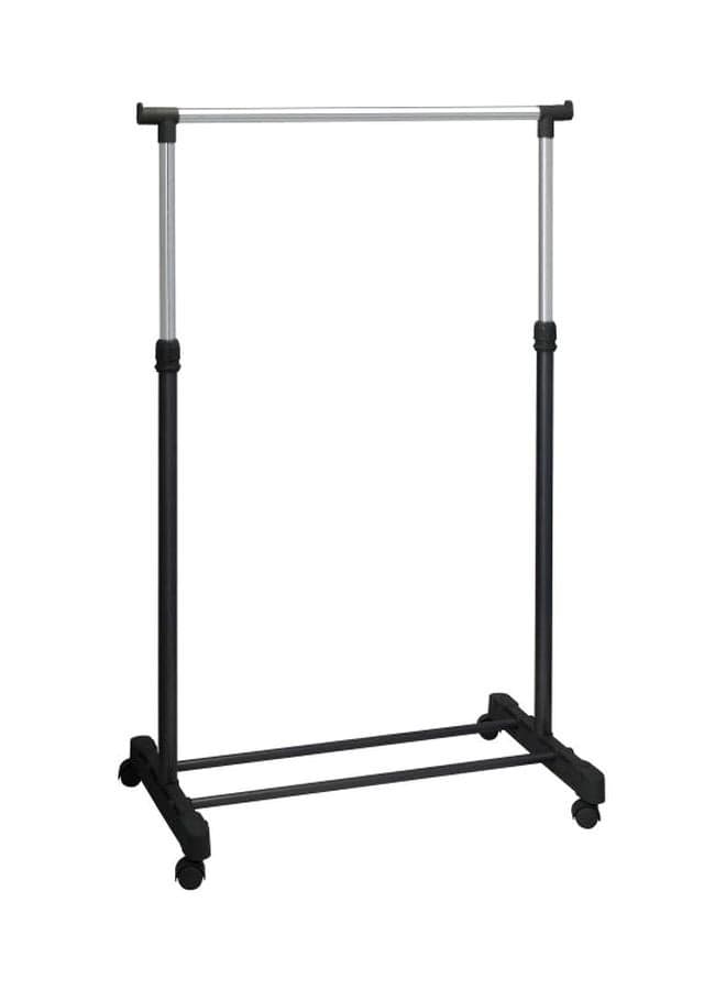 Telescopic Clothes Rack Silver/Black 75x80x45cm