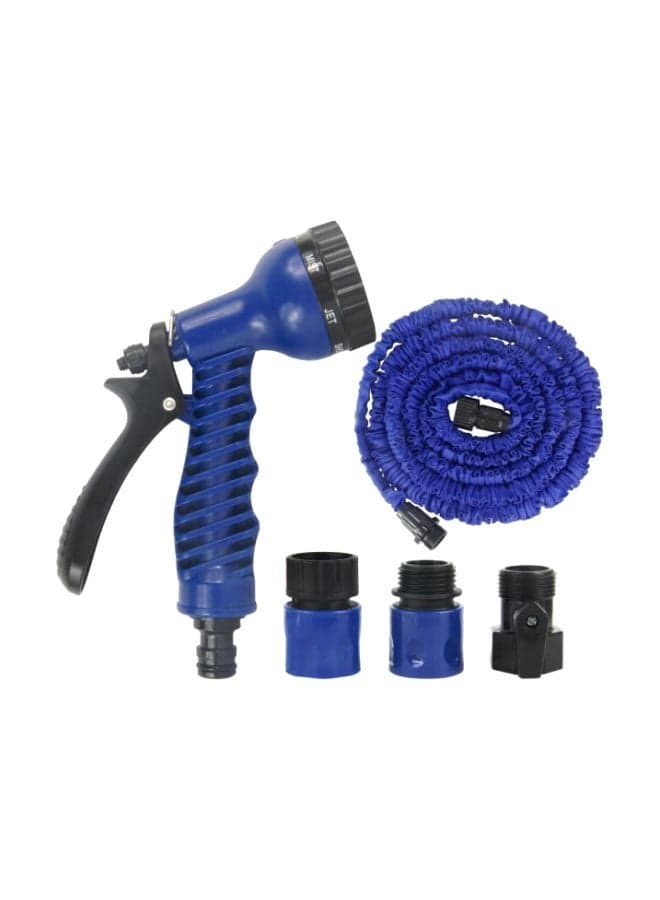 Extendable Water Hose Set Blue/Black 37.5meter