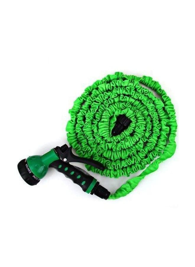 Extended Water Hose With Sprayer Nozzle Green/Black 100feet