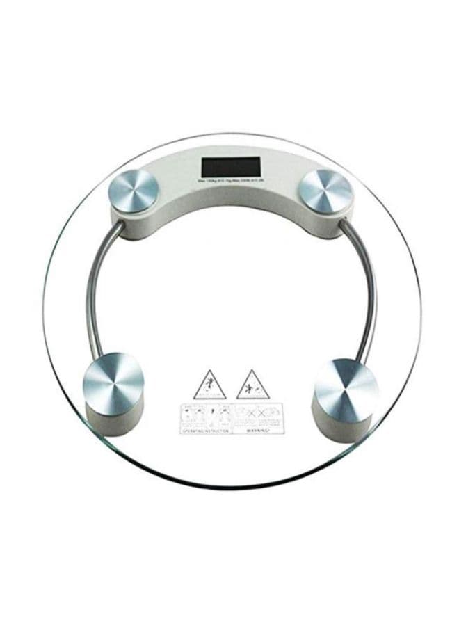 Personal Glass Scale 180kg 2003A Clear/Silver
