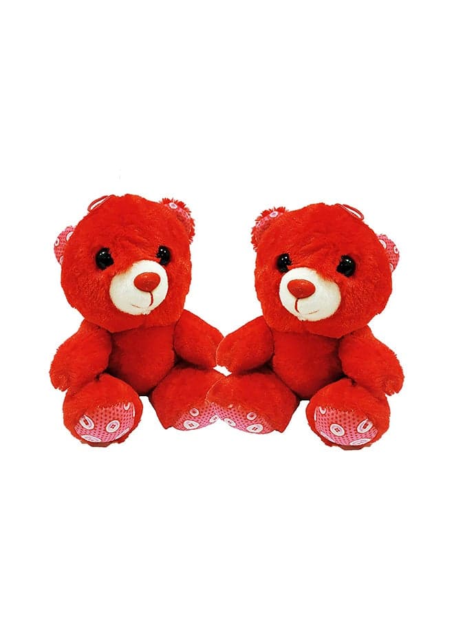 2-Piece Cute Teddy Bear Set 25x25x13cm