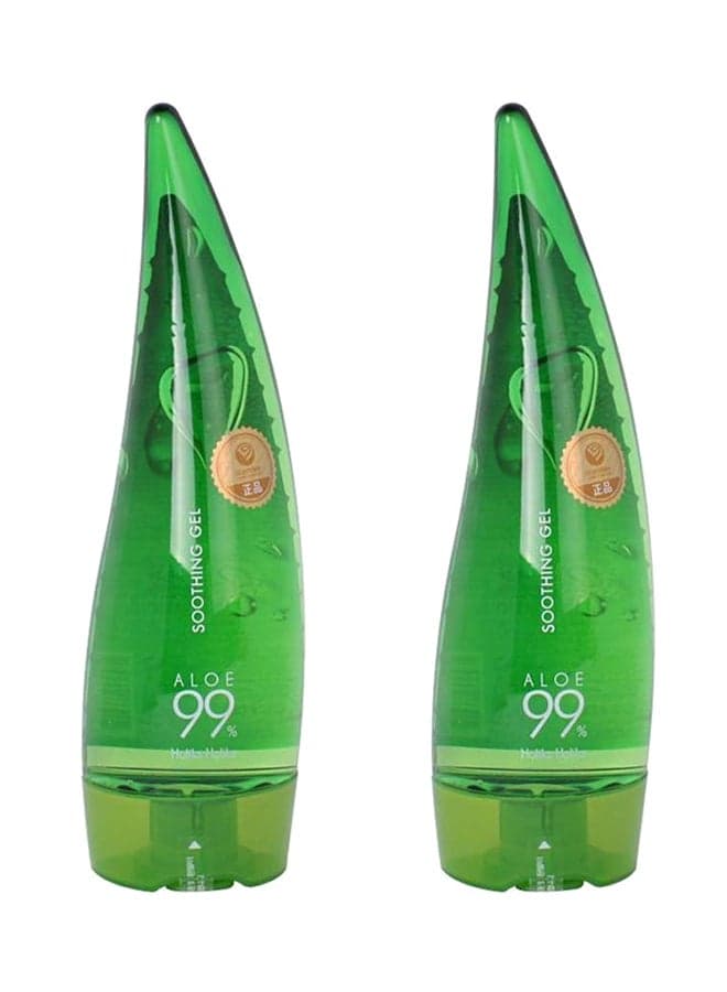 Pack Of 2 Aloe Soothing Gel Green 250ml