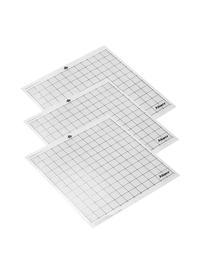 3-Piece Grid Repalcement Cutting Special Measuring Pad Set Transparent