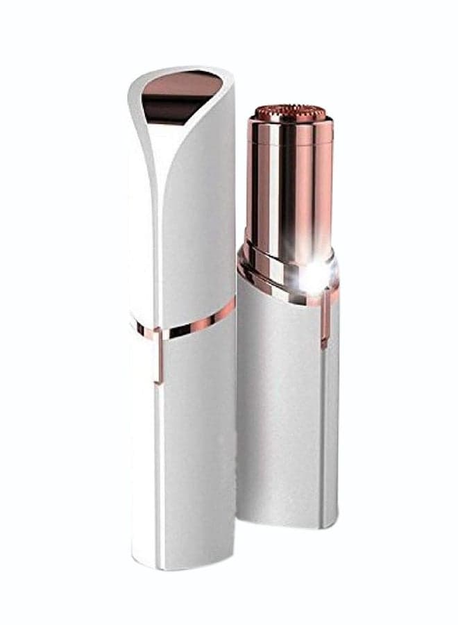 Electronic Facial Hair Remover White/Rose Gold