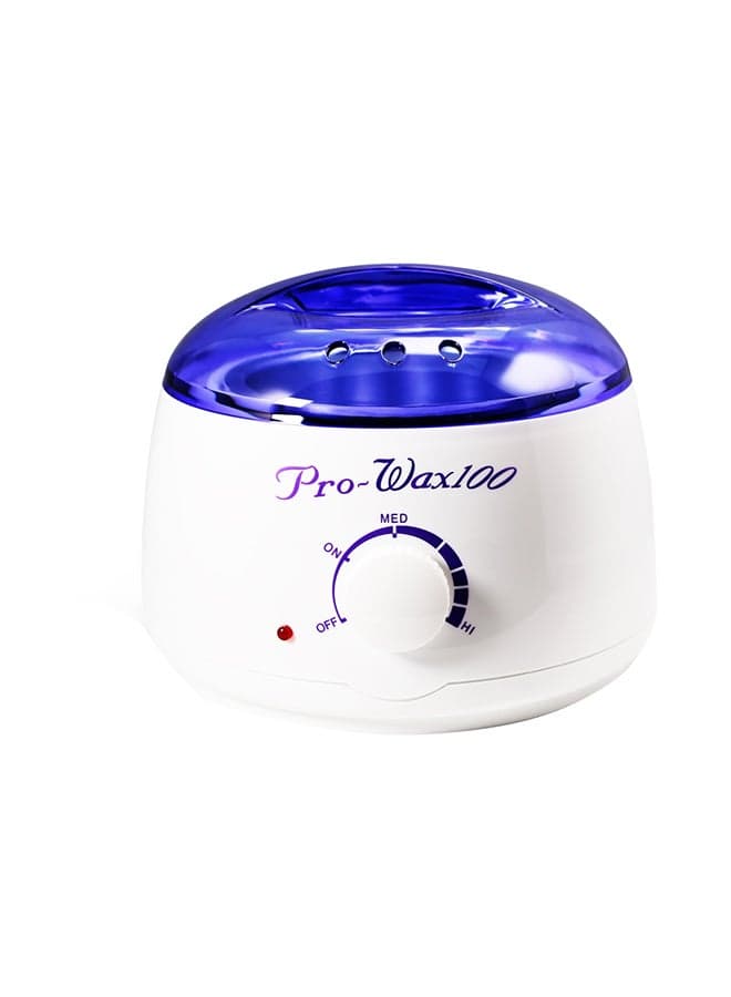 Hair Removal Depilatory Wax Heater Warmer Pot Blue/White 18.5 x 18.5 x 15cm
