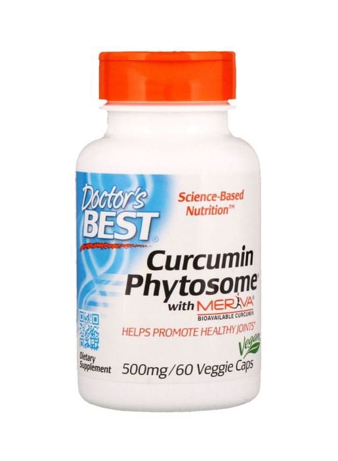 Curcumin Phytosome With Meriva Dietary Supplement 500mg - 60 Veggie Caps