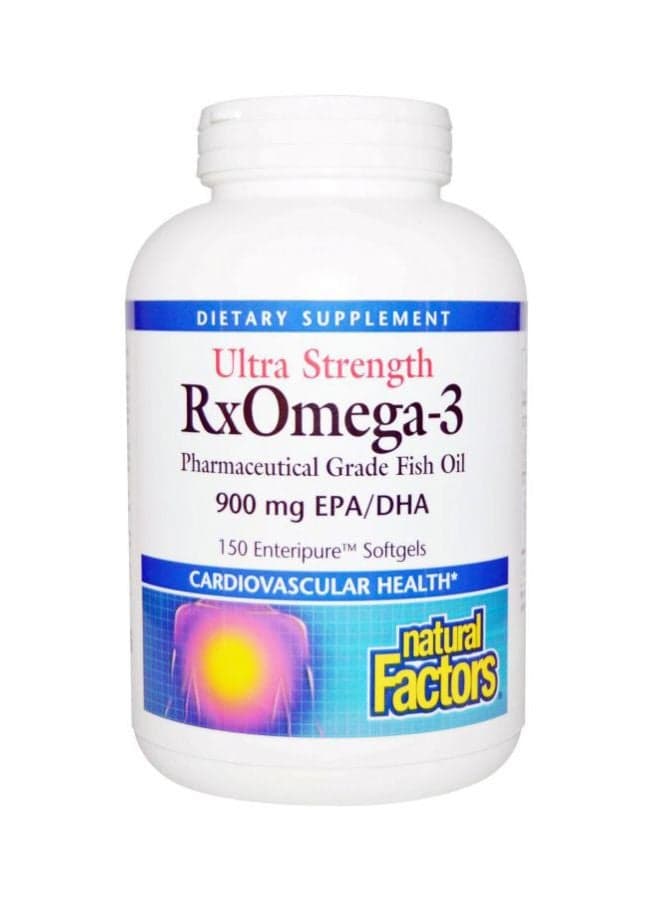 RxOmega-3 630 mg Dietary Supplement- 240 Softgels