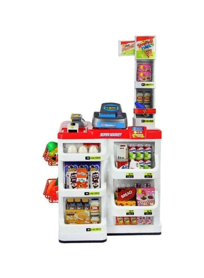 30-Piece Supermarket Role Pretend Playset