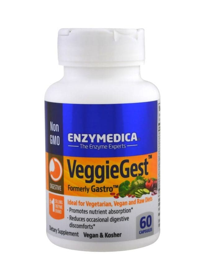 Veggiegest Formerly Gastro Dietary Supplement - 60 Capsules