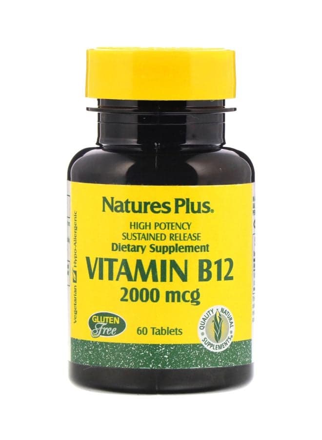 Vitamin B-12 2000 mcg Dietary Supplement - 60 Tablets