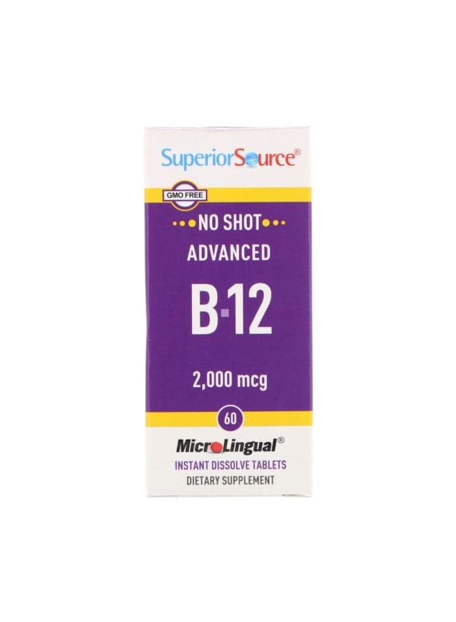 Advanced B-12 Micro Lingual Supplement 2000 mcg - 60 Tablets