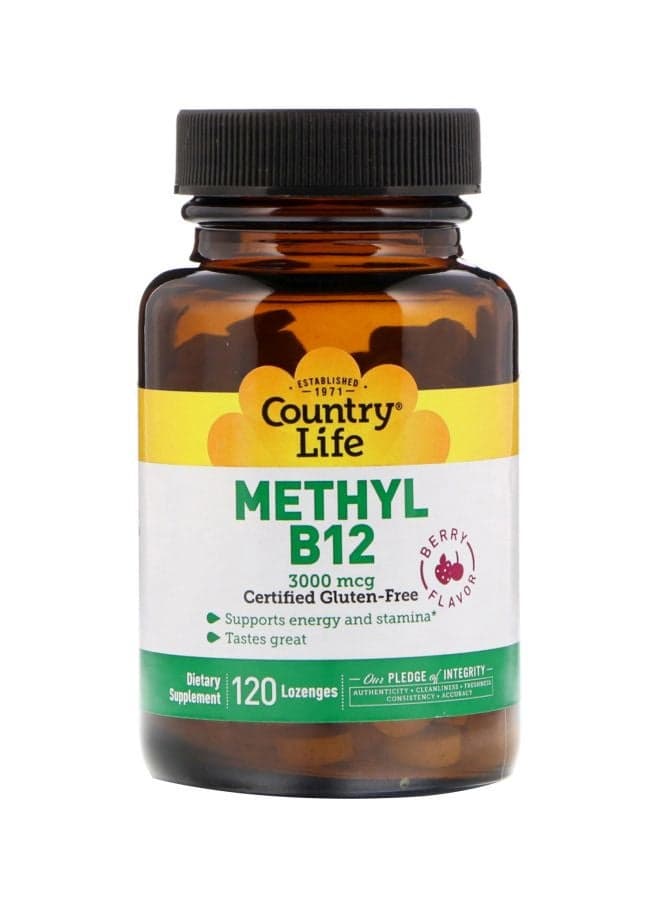 Berry Flavoured Methyl B12 Dietary Supplement - 120 Lozenges