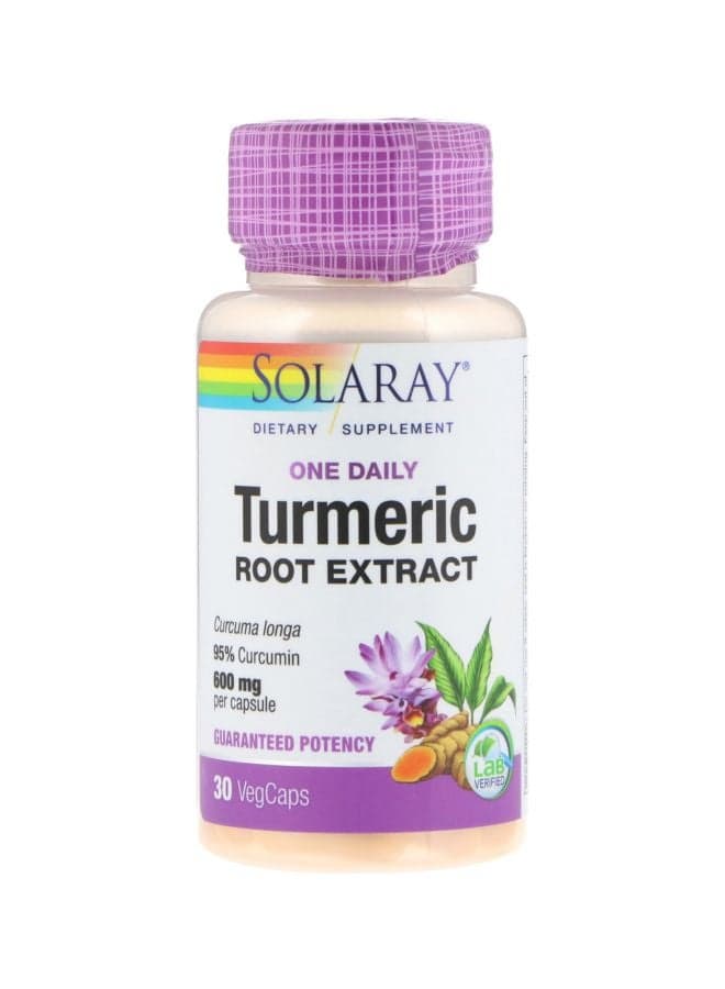 Turmeric Root Extract 600 mg Dietary Supplement - 30 VegCaps