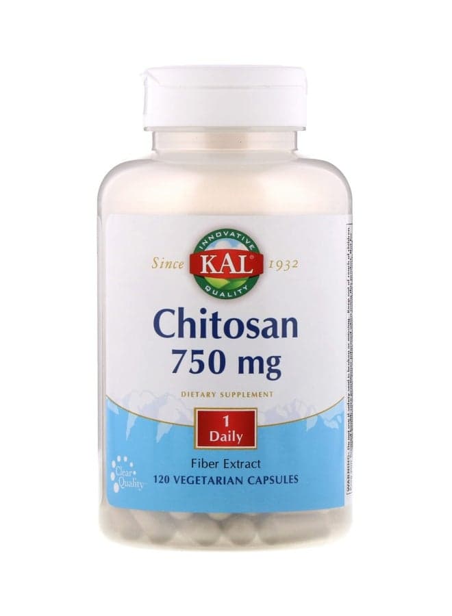 Chitosan 750 mg Dietary Supplement - 120 Vegetarian Capsules